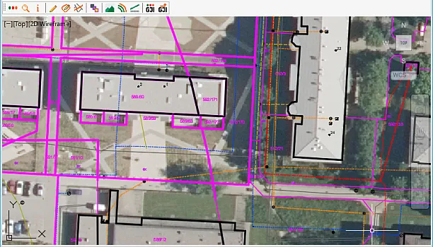 Parcele in GJI infrastruktura po Topografskem ključu