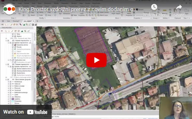 Video - izriši prerez s stavbami, parcelami in GJI