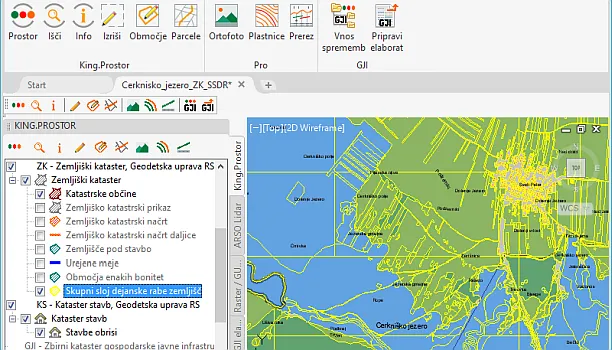 Nov sloj skupne dejanske rabe zemljišč